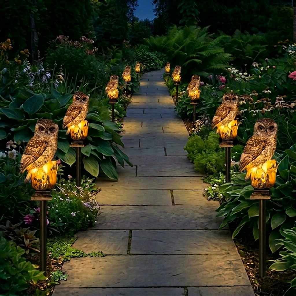 π Last Day 50% OFF π₯ Waterproof Solar Owl Light