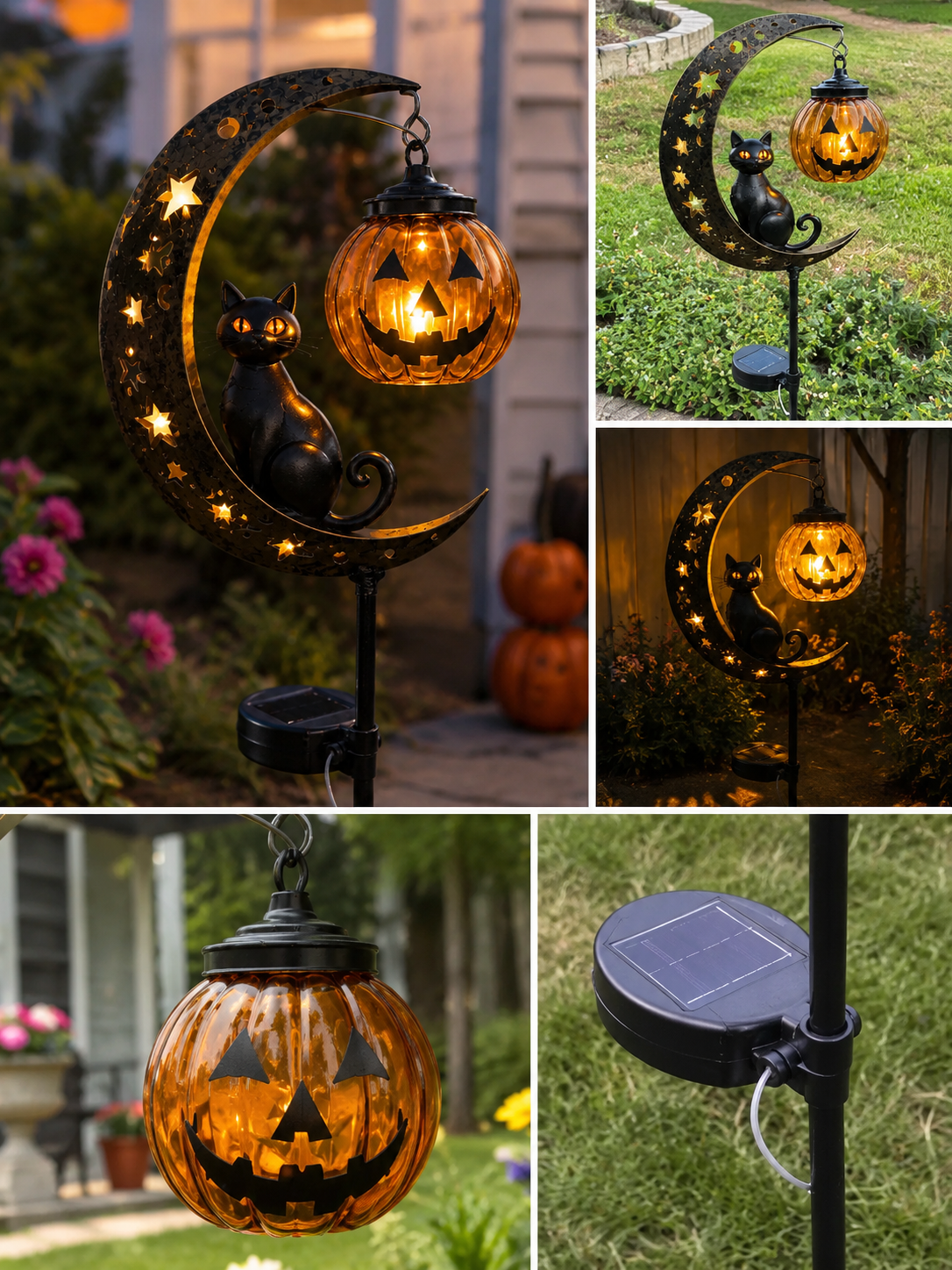🎃🔥 Halloween Early Bird Sale | 49% OFF Pumpkin Moon Garden Stake Light