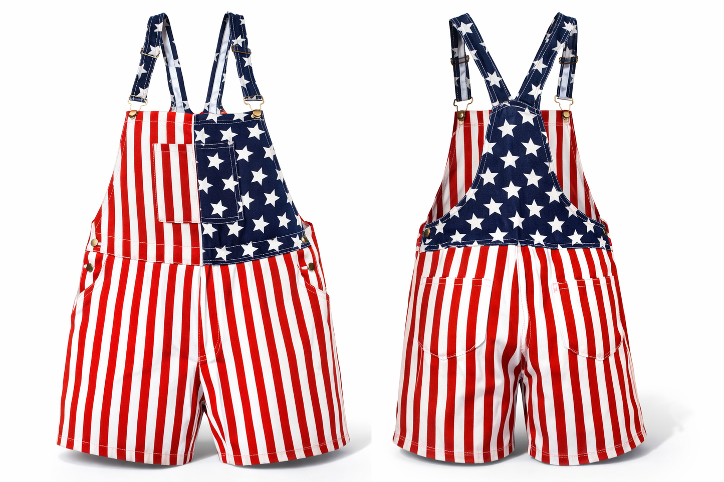 📢📢50% OFF !! ⏰ American Flag Unisex Overalls