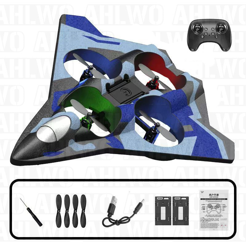 ✈️ 360° Stunt RC Drone Fighter: Flip, Glow & Fly Anywhere