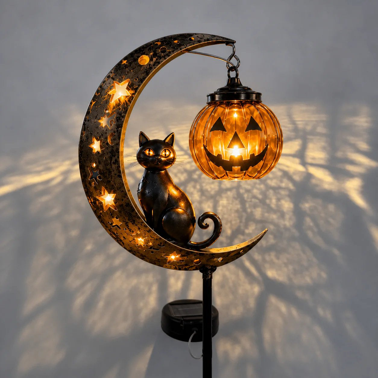 🎃🔥 Halloween Early Bird Sale | 49% OFF Pumpkin Moon Garden Stake Light