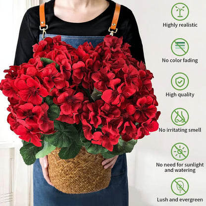 🎁 Last Day 60% OFF - Artificial Geranium Flowers For Outdoors
