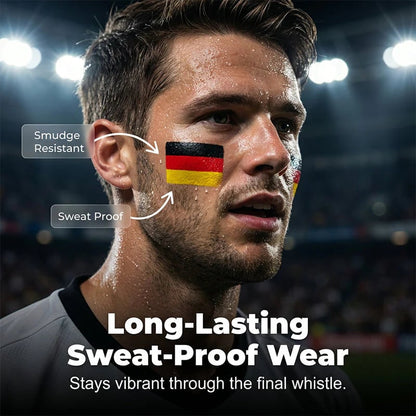 🏆🎉National Flag Face Paint Stick for Sports Fans! ⚽