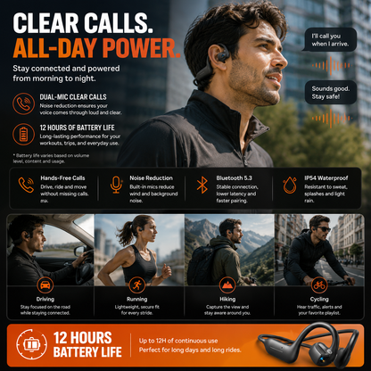 👂Smart earphones with 8MP camera for photos and videos, AI translation, and motion capture