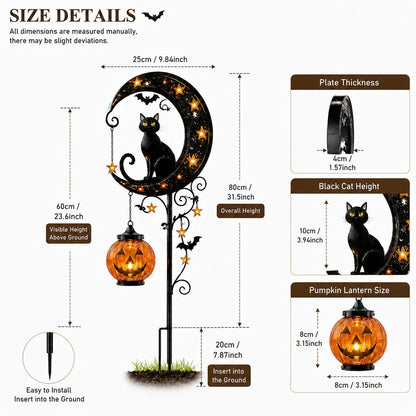 🎃🔥 Halloween Early Bird Sale | 49% OFF Pumpkin Moon Garden Stake Light