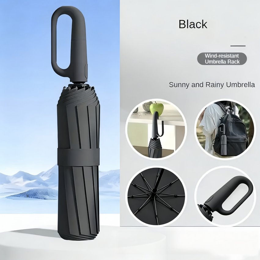 ☔Automatic Folding Umbrella – Windproof, Waterproof & Compact