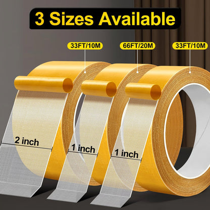 🧷 High-Tack Double-Sided Fabric Mesh Tape