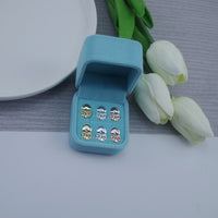 GOLD + SILVER + ROSES (BOXED)(3pair)