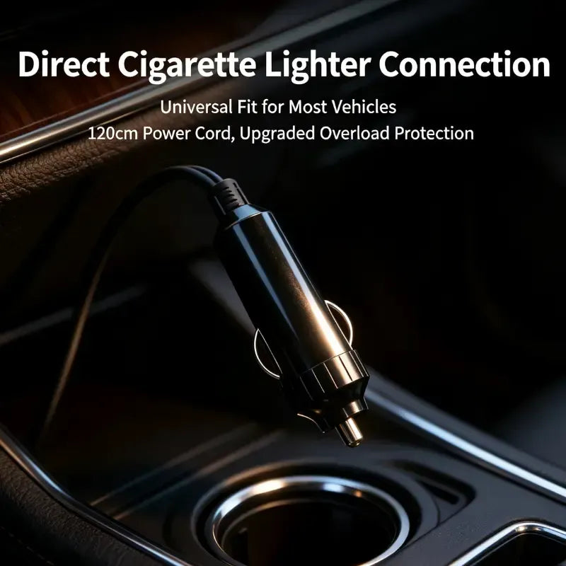 🚗12V Portable Car Heater, 360° Rotatable Car Windshield Defroster Demister, Fast Heating Auto Window Defogger with Cigarette Lighter Plug, Adjustable Angle Heater Fan for Car Truck SUV RV Winter Use