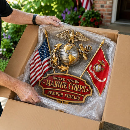 🏆Last Day Promo: 69% OFF 🎖️-US Marine Corps Semper Fidelis Tribute Garden Stake - ✈️Buy 2 Free Shipping Today!