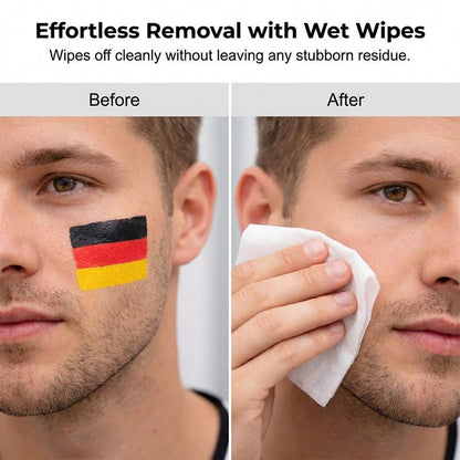 🏆🎉National Flag Face Paint Stick for Sports Fans! ⚽