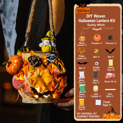 DIY Light-Up Halloween Trick-or-Treat Basket Kit Let Kids Create the Basket They’ll Proudly Carry on Halloween Night! 🎃