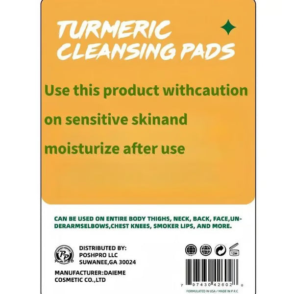 🔥LAST DAY SALE & 50K+ SOLD! - 🫚🌿Turmeric & Kojic Acid Cleansing Pads✨