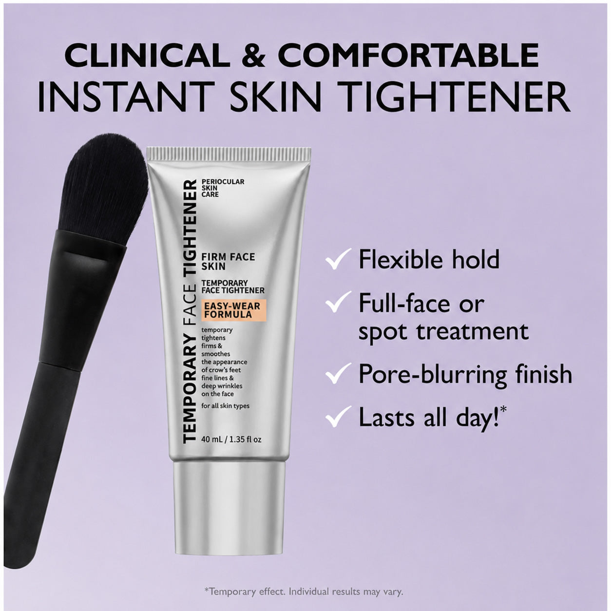 Instant Firming Temporary Face Tightener Easy-Wear Formula