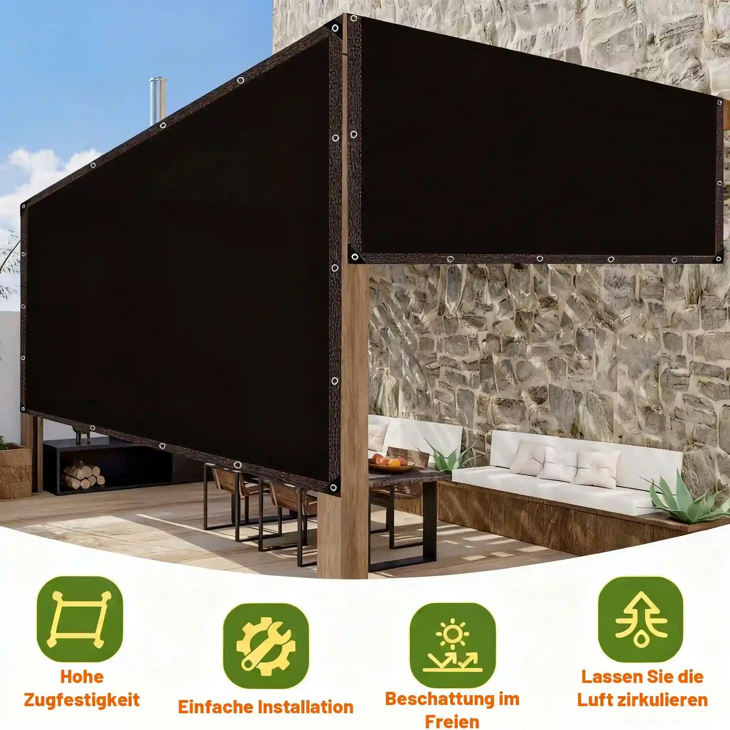 🔥Last day Promotion 🔥Heavy Duty Sunblock Shade Cloth