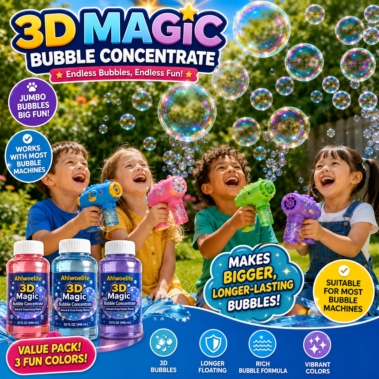 👨‍👩‍👧‍👦 Last Day Promotion — Turn Ordinary Bubble Time Into a Giant Animal & Ocean Adventure 🫧🐋