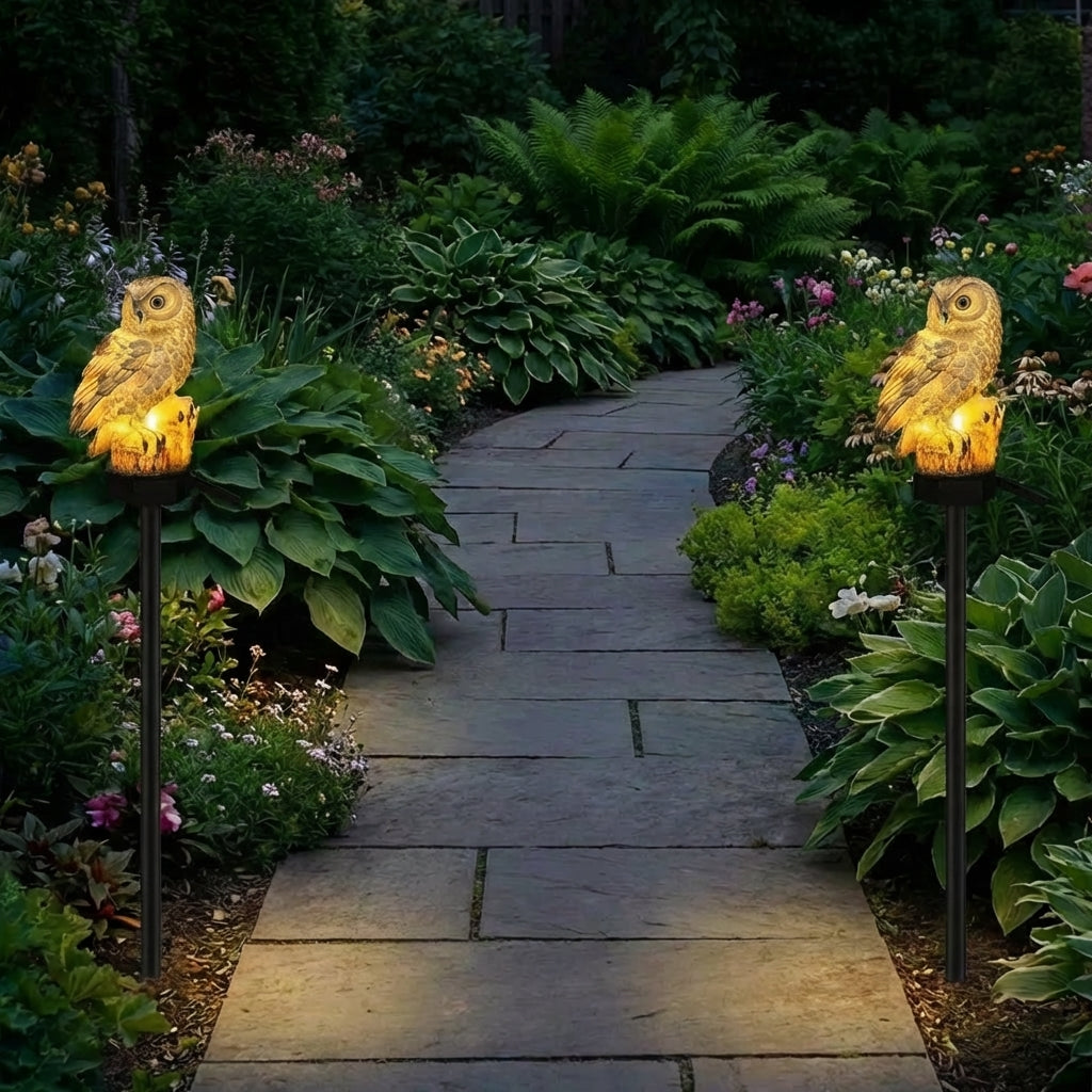 🎁  Last Day 50% OFF 🔥 Waterproof Solar Owl Light