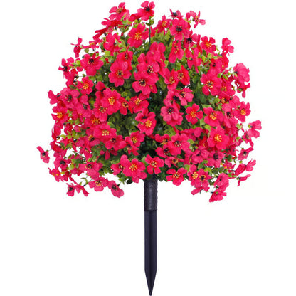 🎁  Last Day 60% OFF 💐 Artificial Topiary Ball Trees with Flowers and Ground Spikes 💐