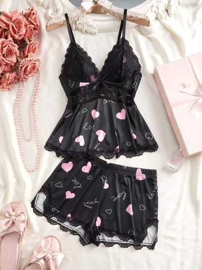 High Slit SPOILD Lacy Short 2-Piece Set