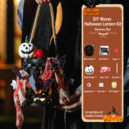 DIY Light-Up Halloween Trick-or-Treat Basket Kit Let Kids Create the Basket They’ll Proudly Carry on Halloween Night! 🎃