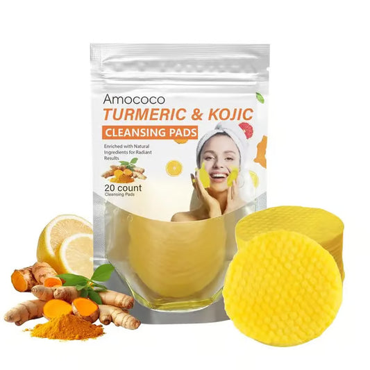 🔥LAST DAY SALE & 50K+ SOLD! - 🫚🌿Turmeric & Kojic Acid Cleansing Pads✨
