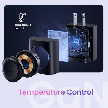 3-in-1 Magnetic Wireless Cordless PD USB-C Wall Charger Block - 20W Fast Charging