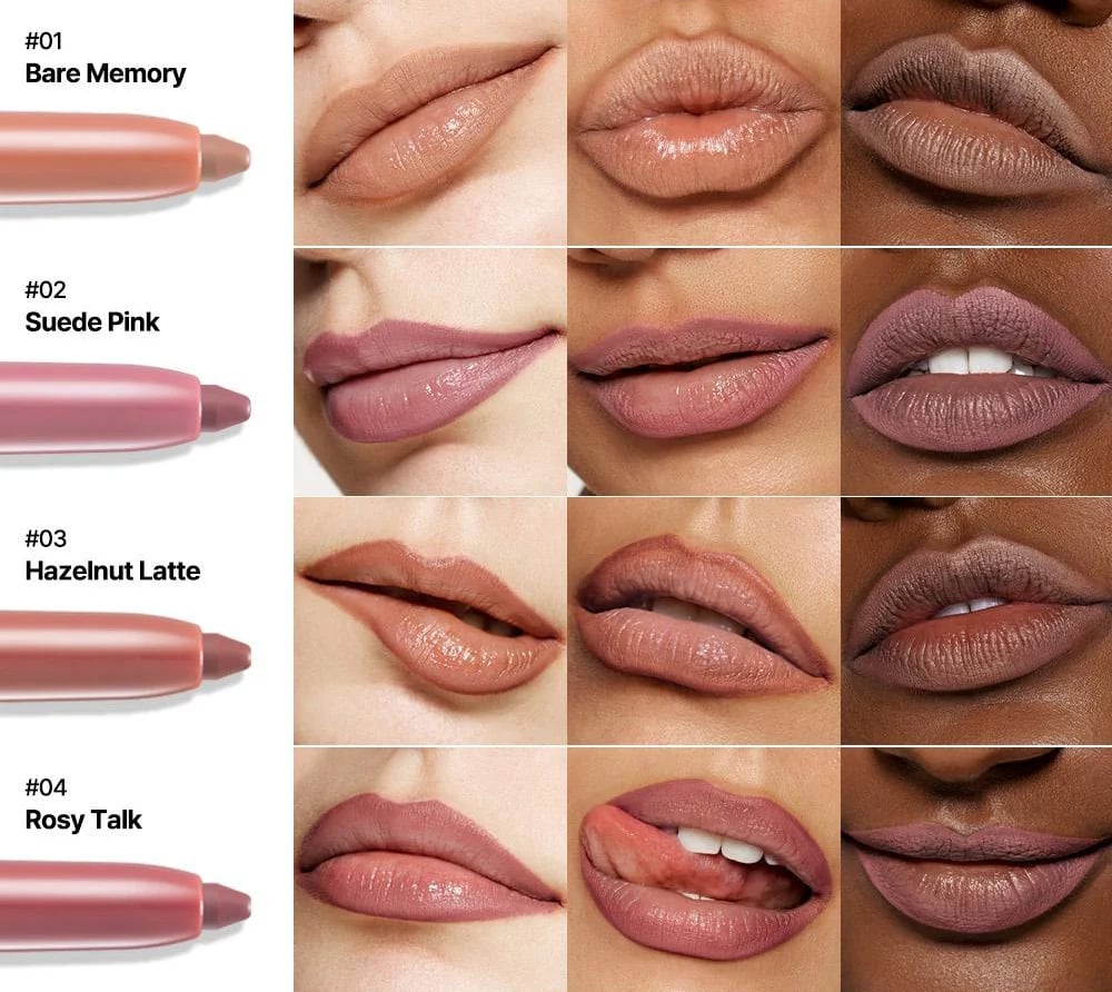 ACHANDISE Glide Lip Liner — Creamy, Blendable Color with Smooth Application