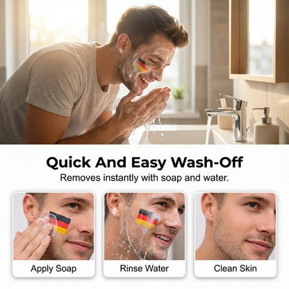 🏆🎉National Flag Face Paint Stick for Sports Fans! ⚽