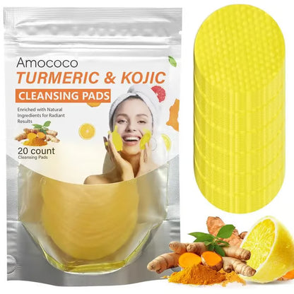 🔥LAST DAY SALE & 50K+ SOLD! - 🫚🌿Turmeric & Kojic Acid Cleansing Pads✨