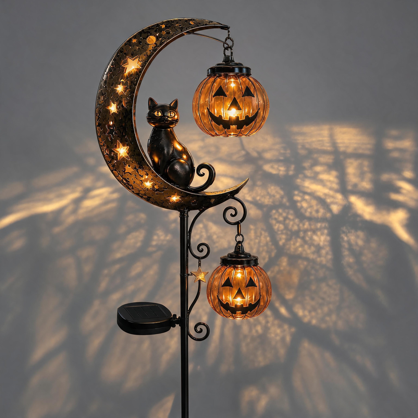 🎃🔥 Halloween Early Bird Sale | 49% OFF Pumpkin Moon Garden Stake Light