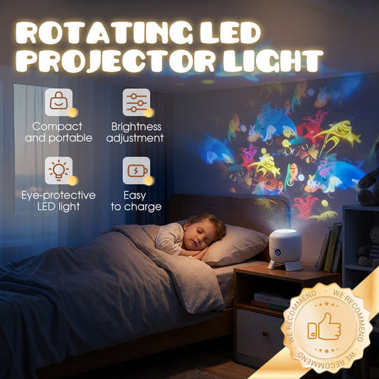 ✨ Rotating LED Projector with Dynamic Lighting Effect – Over 50,000 Sold! 🌀💞 Transform Your Space with Colorful Lights!