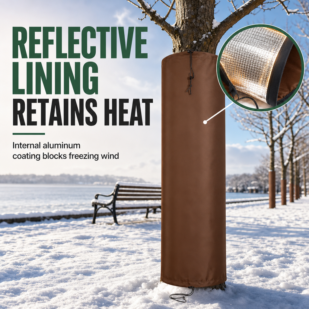 Tree wrap cold weather protection feature